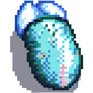 pixel art of a penis emoji