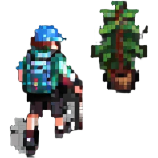 person hiking emoji