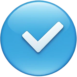 make a blue tick emoji emoji