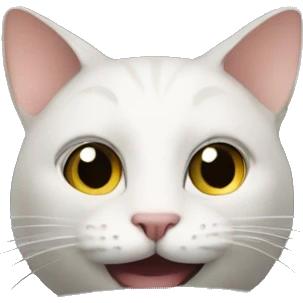 A cat driving a car emoji
