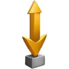 modern warehouse with an arrow that points in emoji