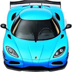 Blue Koenigsegg  emoji
