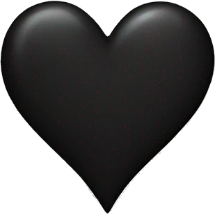 black heart emoji