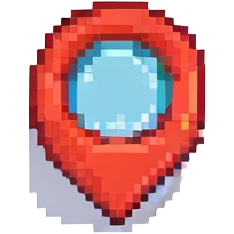 A Roblox-style checkmark icon, red color, simple and clear, suitable for use in a game interface. emoji