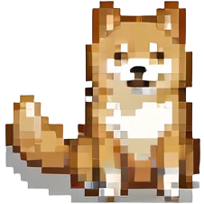 Shiba Inu sitting in a movie theater, high contrast emoji