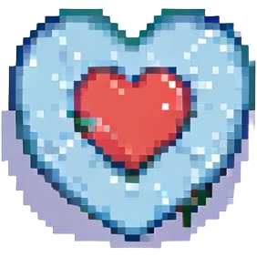 heart pixel art style no background emoji