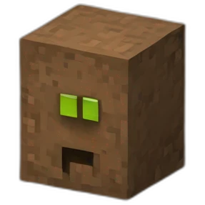 Minecraft dirt logo emoji