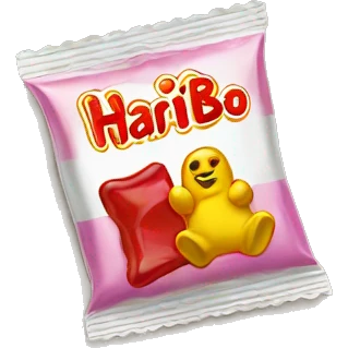 Packet of haribo emoji