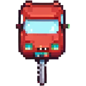 car remote key, pixel art, retro, small size emoji