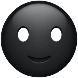 Punto negro emoji