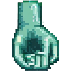 thumb down pixel art style emoji