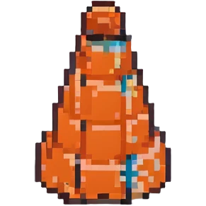 Белый дорожный конус с граффити, no background emoji