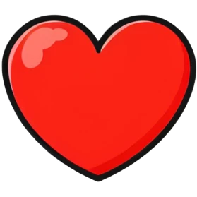 red heart emoji