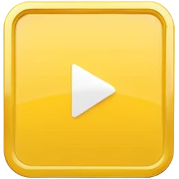 single yellow video play button on white square, minimal flat design, isolated, no text, no watermark --ar 1:1 --v 6
 emoji