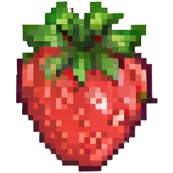 A single strawberry emoji