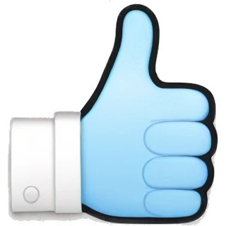 Thumb up with a checkbox emoji