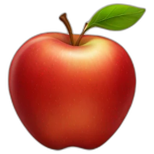 healthy red apple emoji