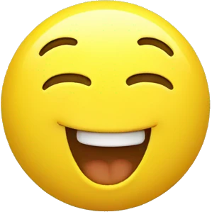 funny yellow smiley 3d face with thumbs up, uncanny emoji