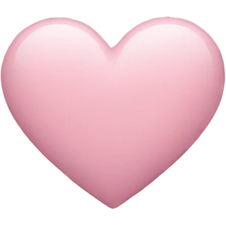 Pastel pink heart emoji