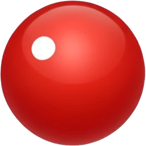 glitter bolinha vermelha pequena emoji