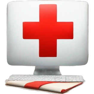 a desk with study thing like books but on the image a big red cross to mean i dont like studying  emoji