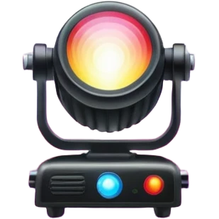 colorfull Stage light projector emoji