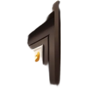 hotel room door modern hallway with spotlight up emoji