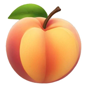 Peach  sticker