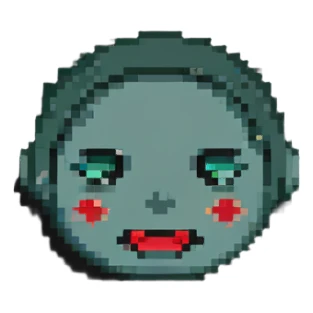 face showing both pain and satisfaction, optimal suffering sticker