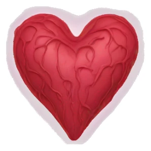 a veiny heart sticker