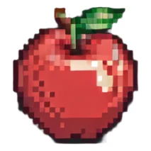 red apple sticker