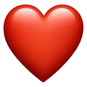 A red Heart with a t in it  sticker