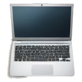 laptop on the beach sticker