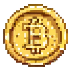shiny gold coin sticker