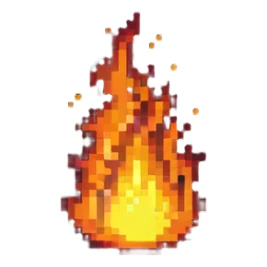 bright fire sticker