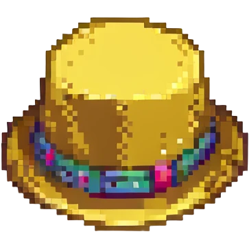 золотая шляпа, no background emoji