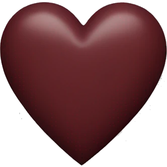 maroon heart emoji