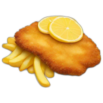 Schnitzel mit Pommes emoji