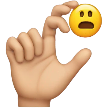 Hand making a C emoji