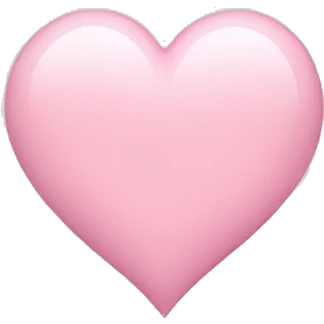 Baby pink heart emoji