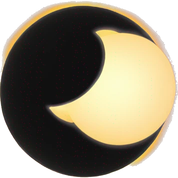 solar eclipse corona emoji
