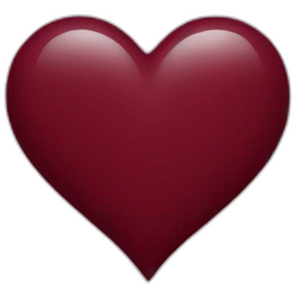 maroon heart emoji