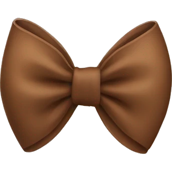 Brown bow emoji