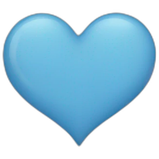 blue heart emoji
