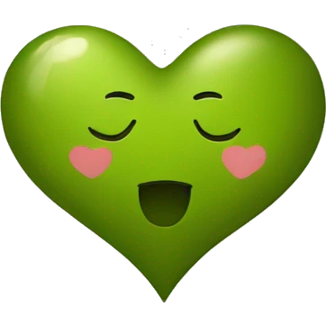 olivegreen heart emoji