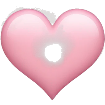 Light pink heart emoji