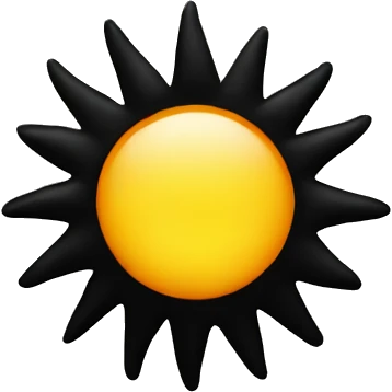 black sun emoji