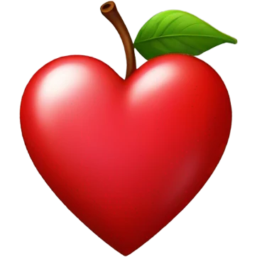 Cherry red heart  emoji