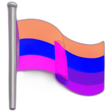 Drapeau bisexuelle emoji