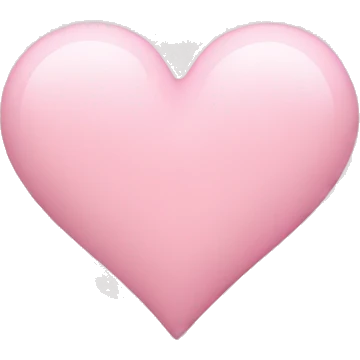 light pink heart emoji